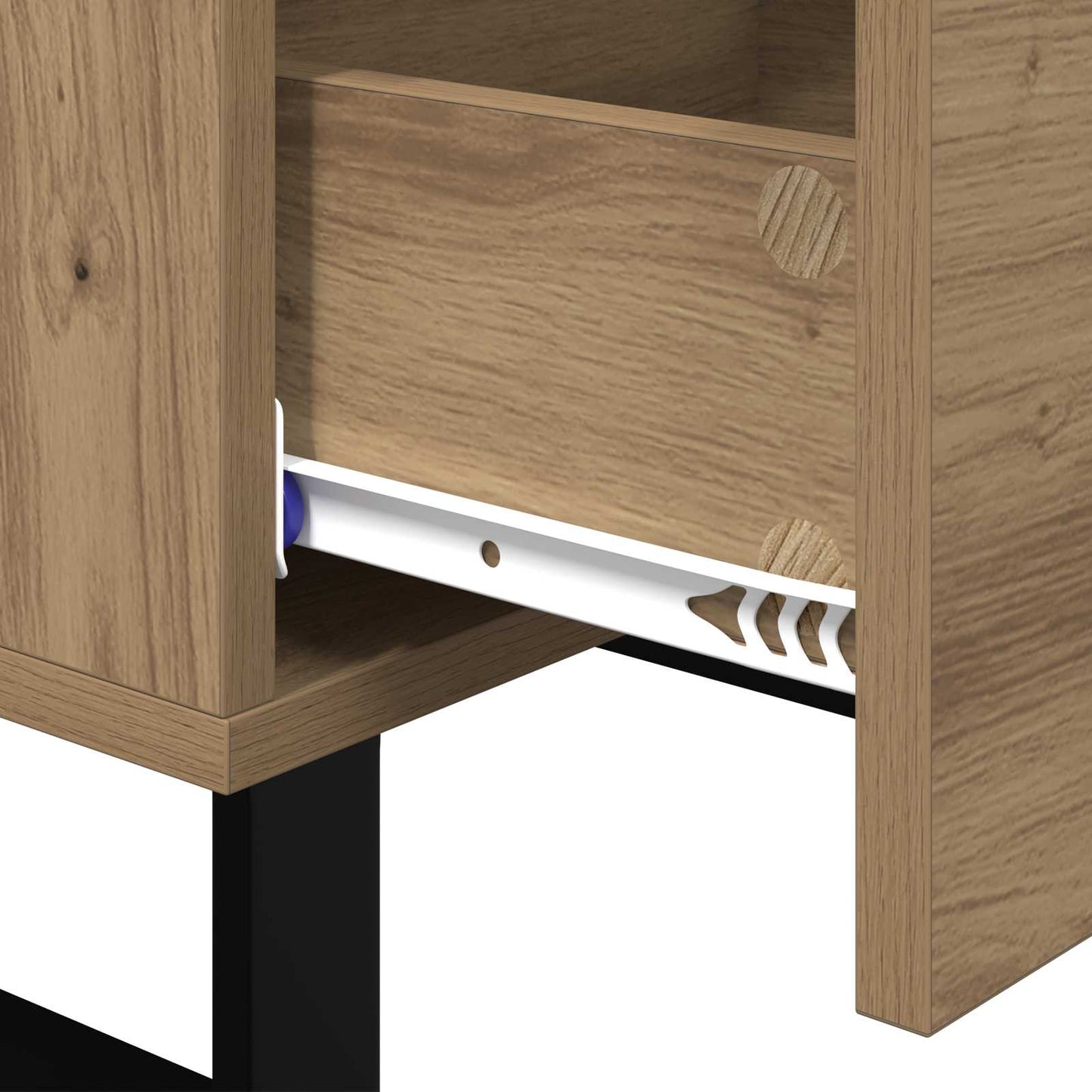 vidaXL Κομοδίνο Artisan Oak 40 x 40 x 66 εκ. Επεξεργασμένο Ξύλο