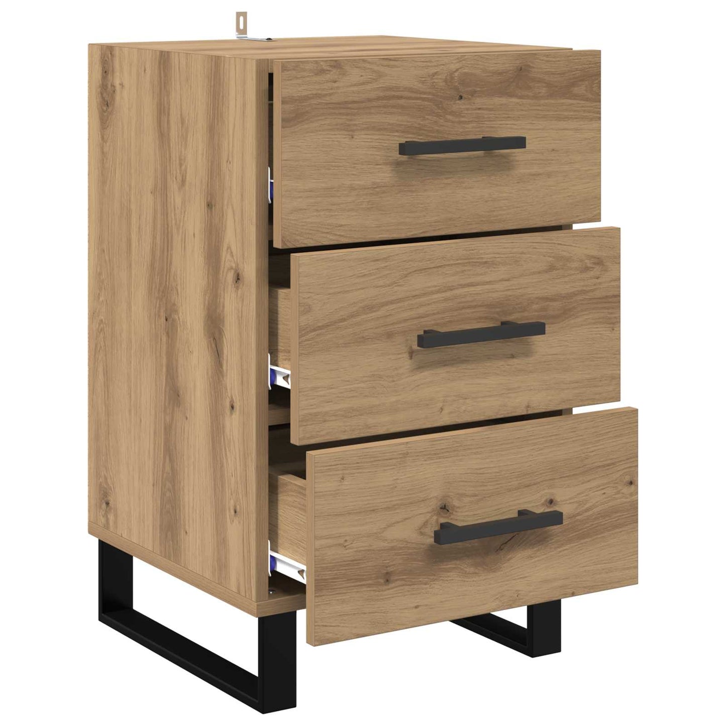 vidaXL Κομοδίνο Artisan Oak 40 x 40 x 66 εκ. Επεξεργασμένο Ξύλο