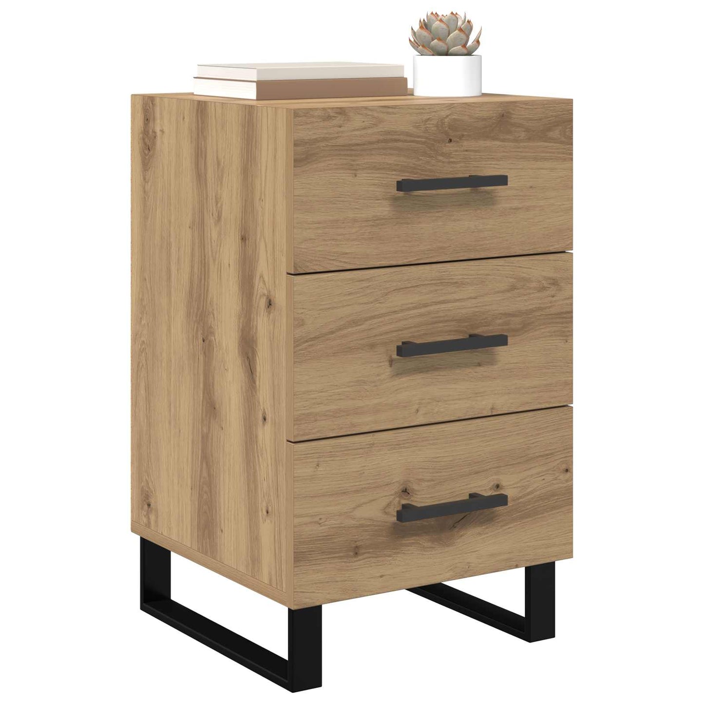 vidaXL Κομοδίνο Artisan Oak 40 x 40 x 66 εκ. Επεξεργασμένο Ξύλο