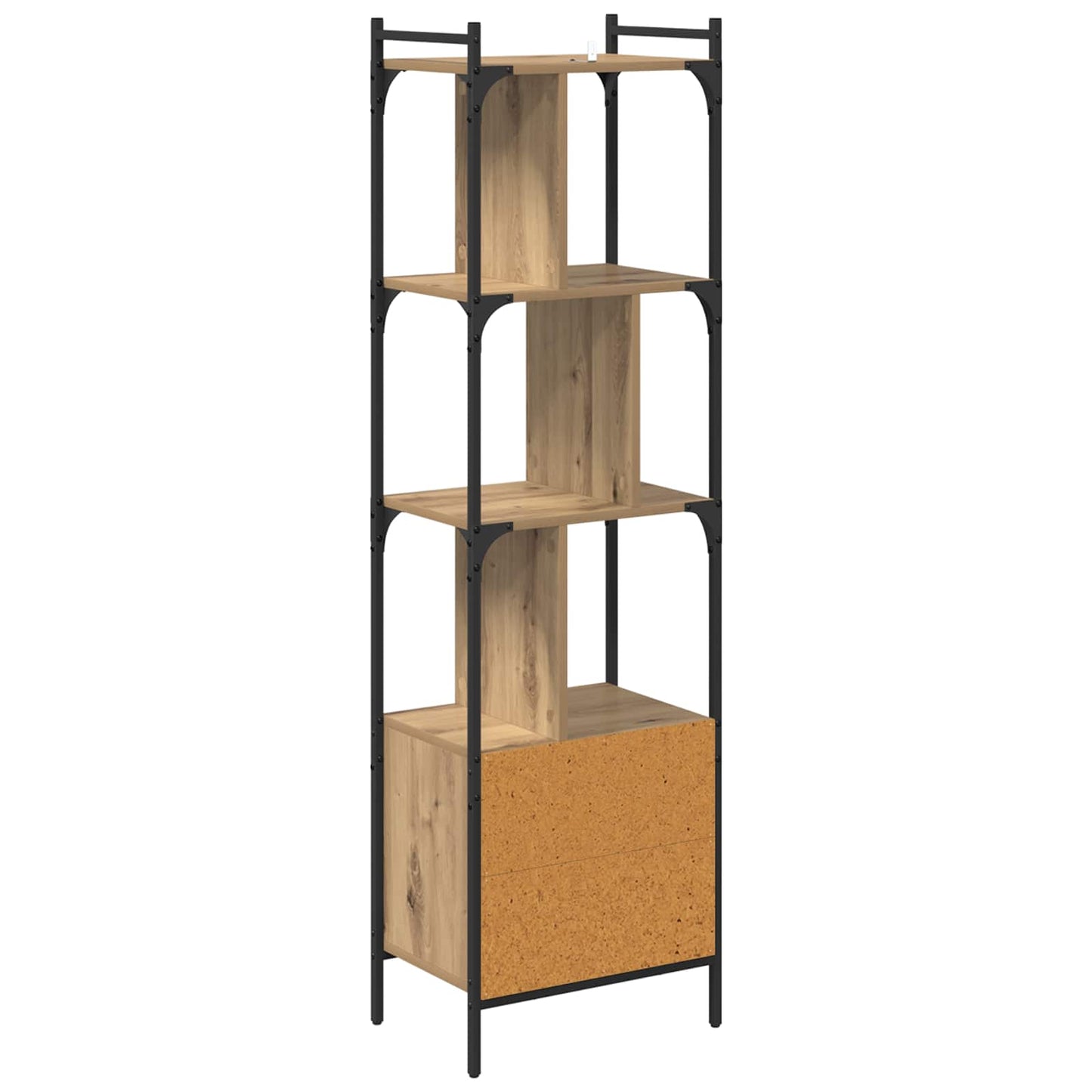 vidaXL Βιβλιοθήκη Artisan Oak 44,5 x 30 x 154,5 εκ. Επεξεργασμένο ξύλο