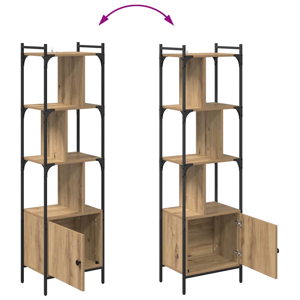 vidaXL Βιβλιοθήκη Artisan Oak 44,5 x 30 x 154,5 εκ. Επεξεργασμένο ξύλο