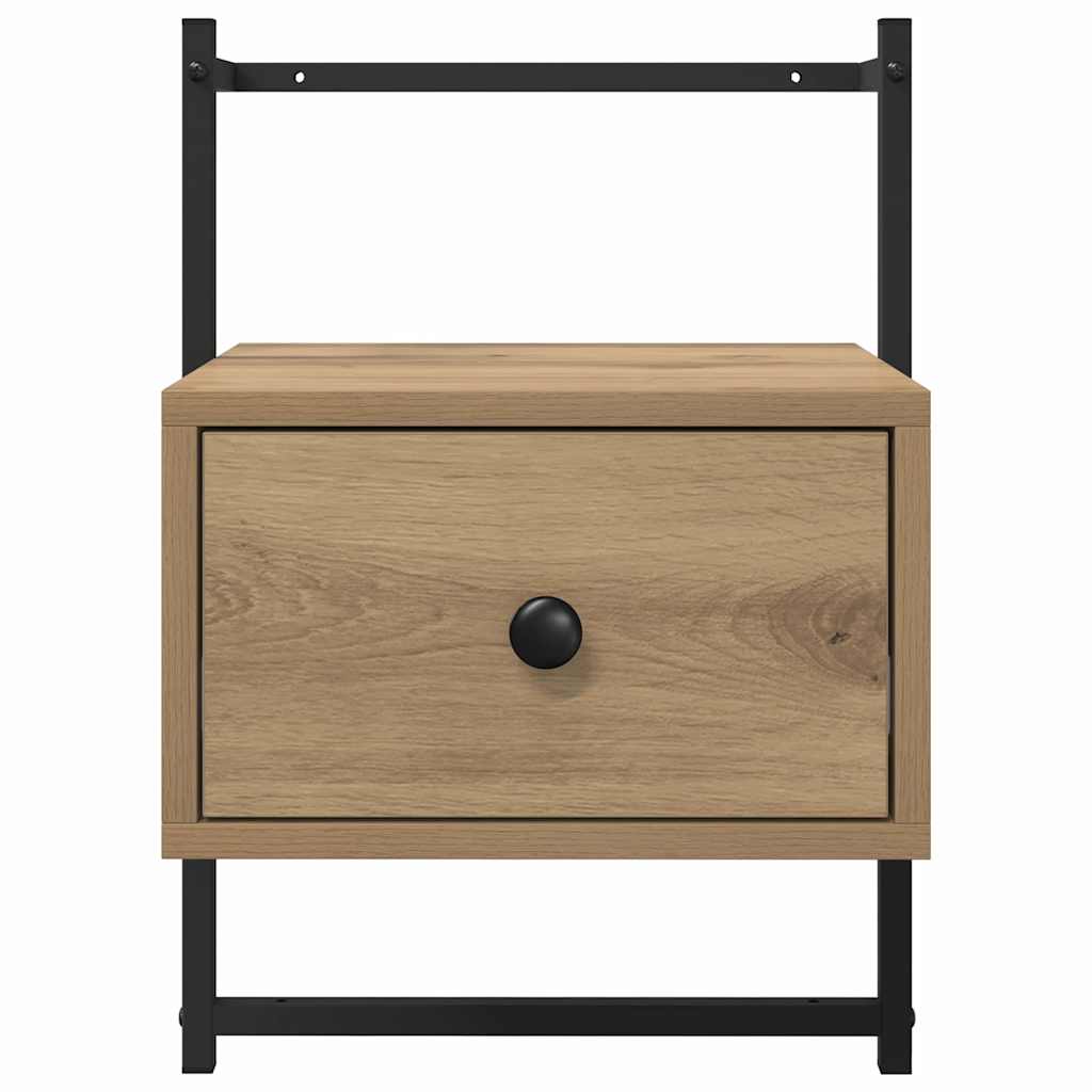 vidaXL Κομοδίνο Artisan Oak 35 x 30 x 51 εκ. Επεξεργασμένο ξύλο