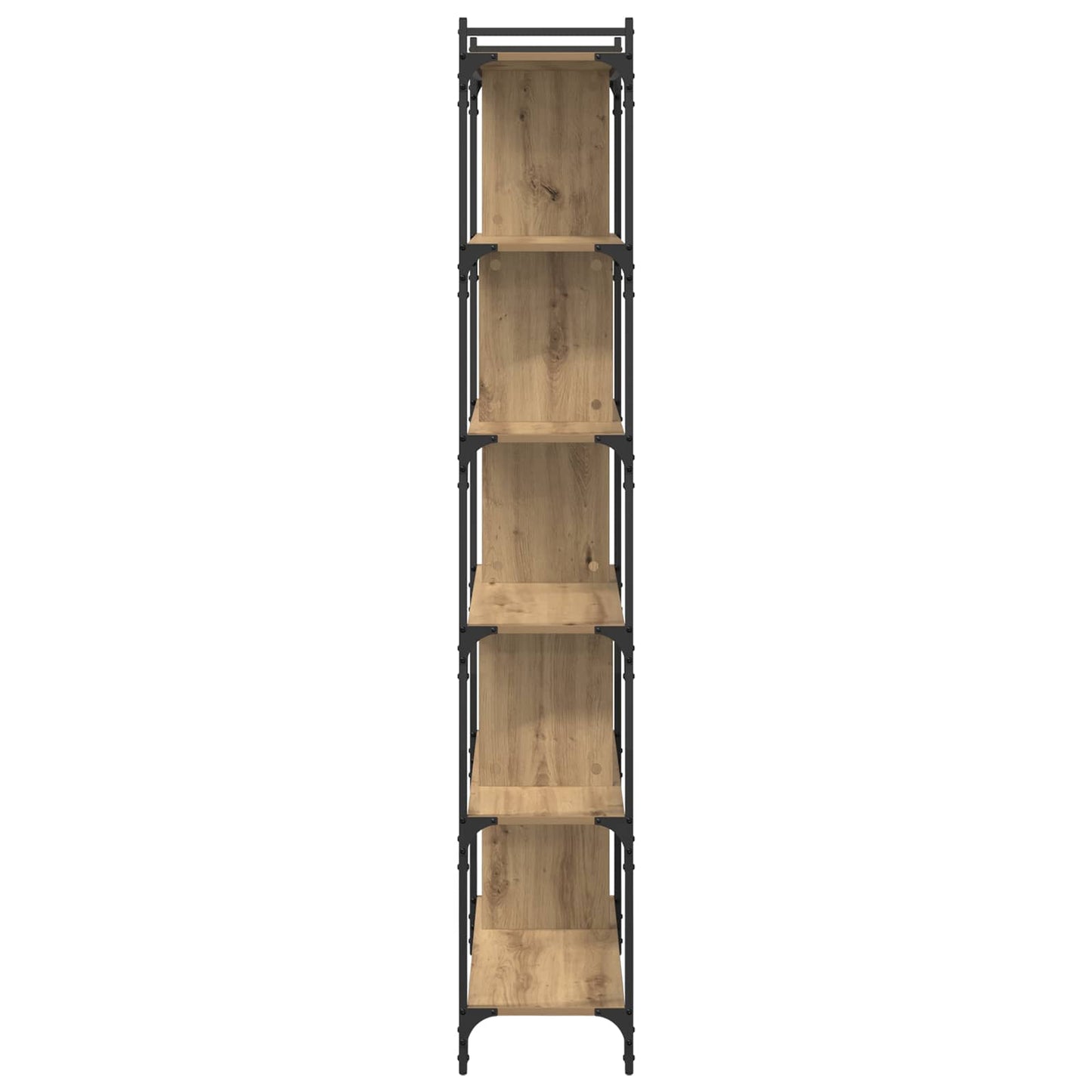 vidaXL Βιβλιοθήκη artisan δρυς 76 x 32 x 192 εκ. Επεξεργασμένο ξύλο