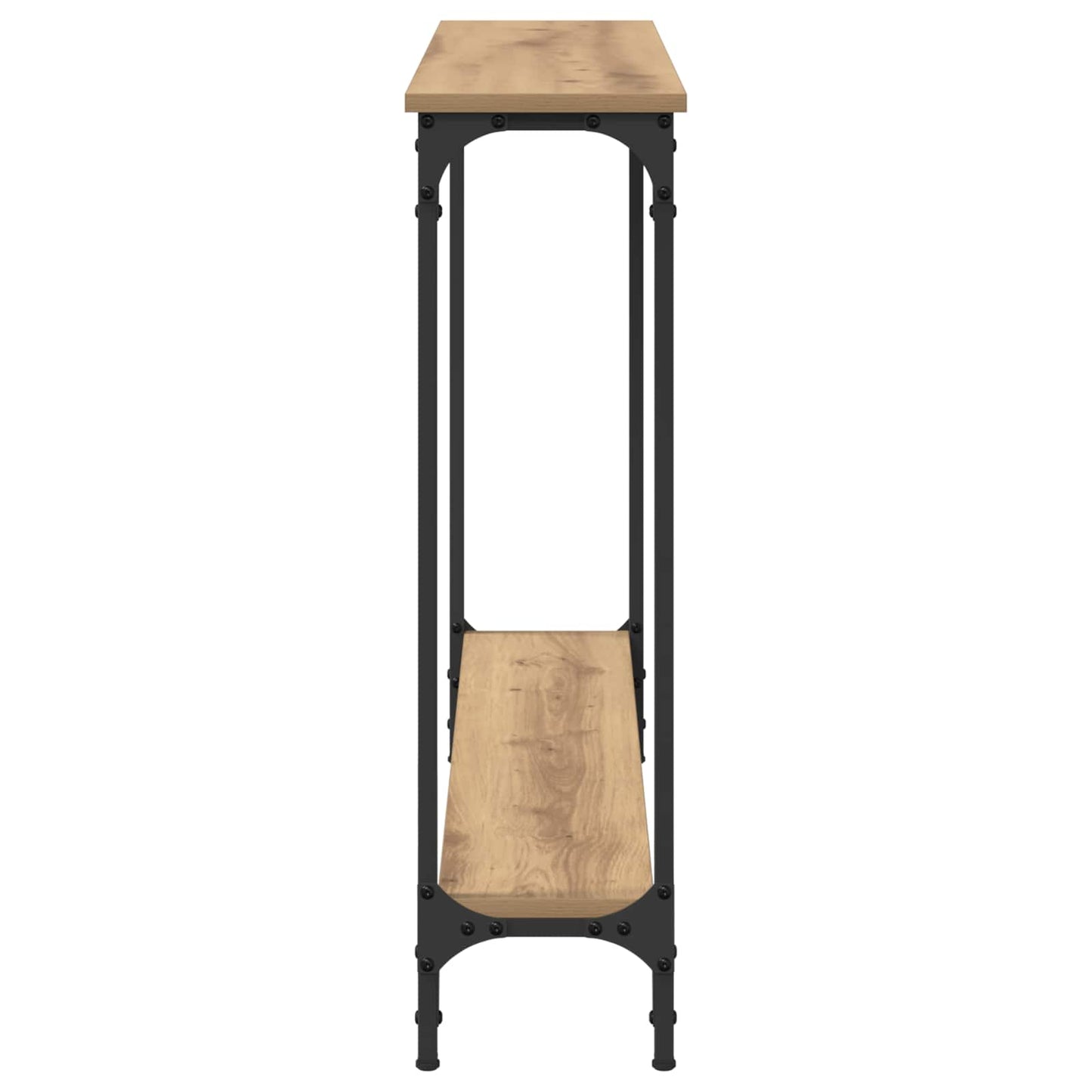 vidaXL Τραπέζι κονσόλας με ράφι Artisan Oak 100 x 22,5 x 75 εκ