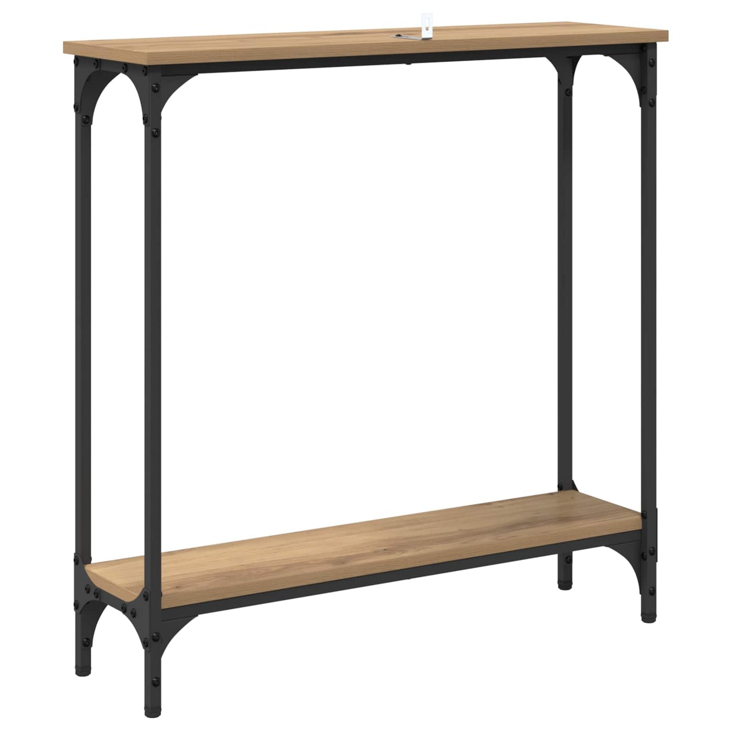 vidaXL Τραπέζι κονσόλας με ράφι Artisan Oak 75 x 22,5 x 75 εκ