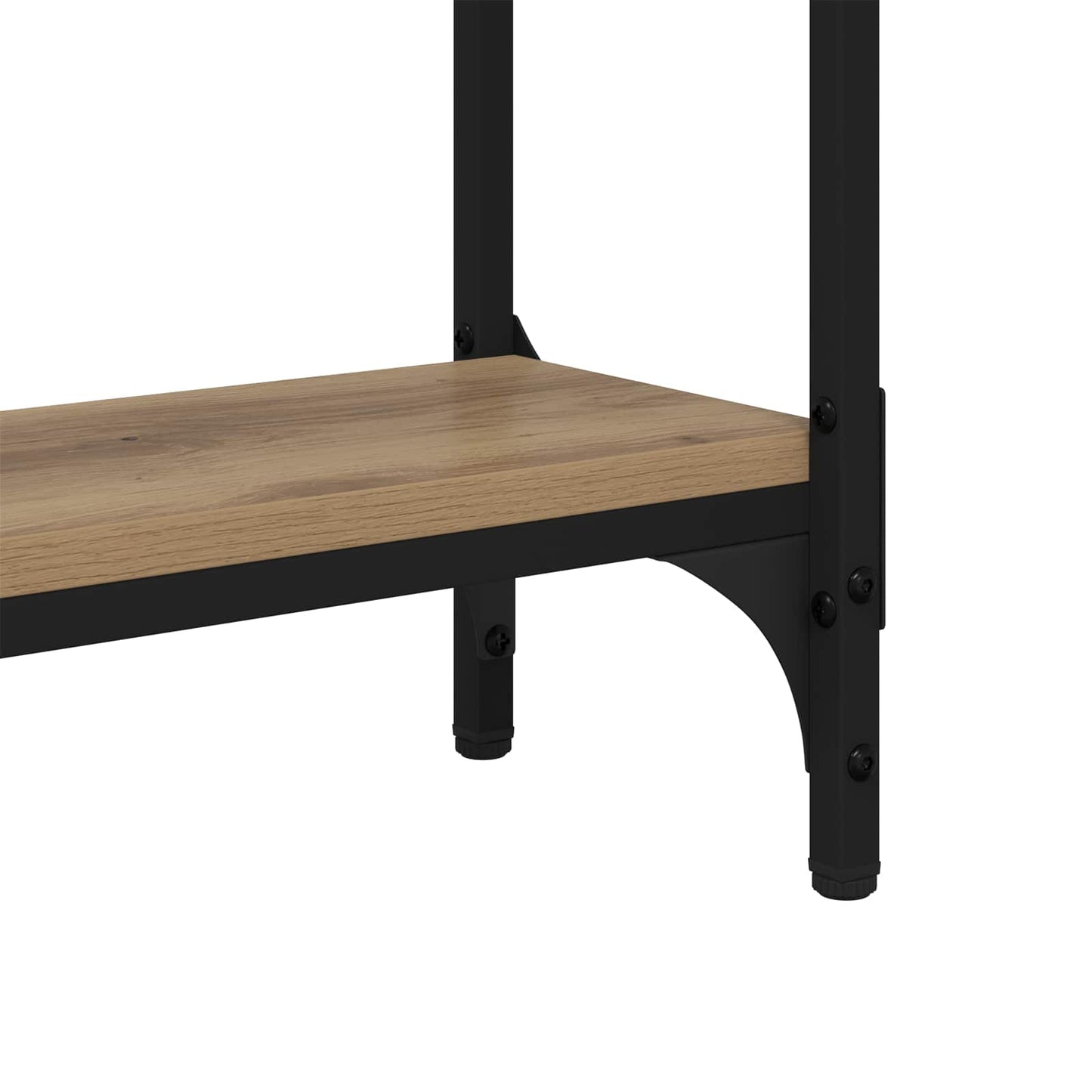 vidaXL Τραπέζι κονσόλας με ράφι Artisan Oak 75 x 22,5 x 75 εκ