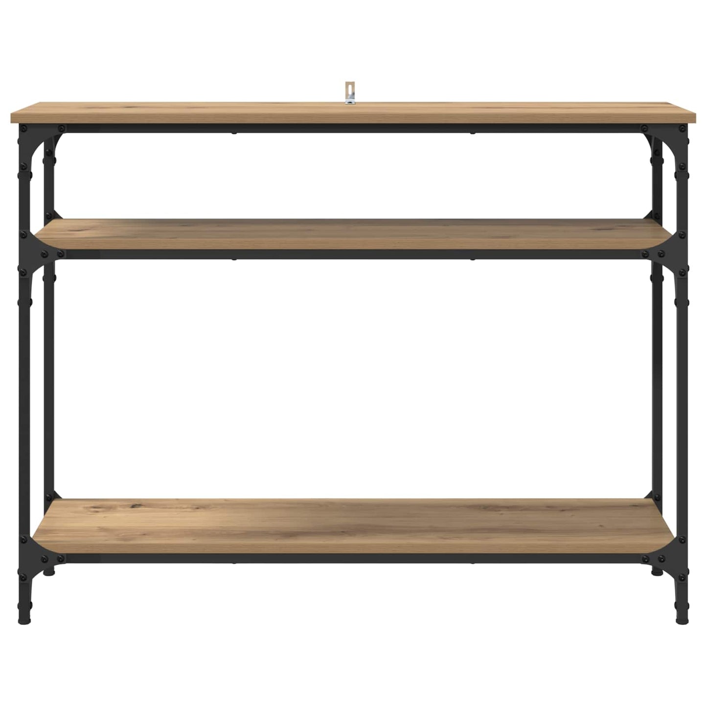 vidaXL Τραπέζι κονσόλας με ράφι Artisan Oak 100 x 29 x 75 εκ.