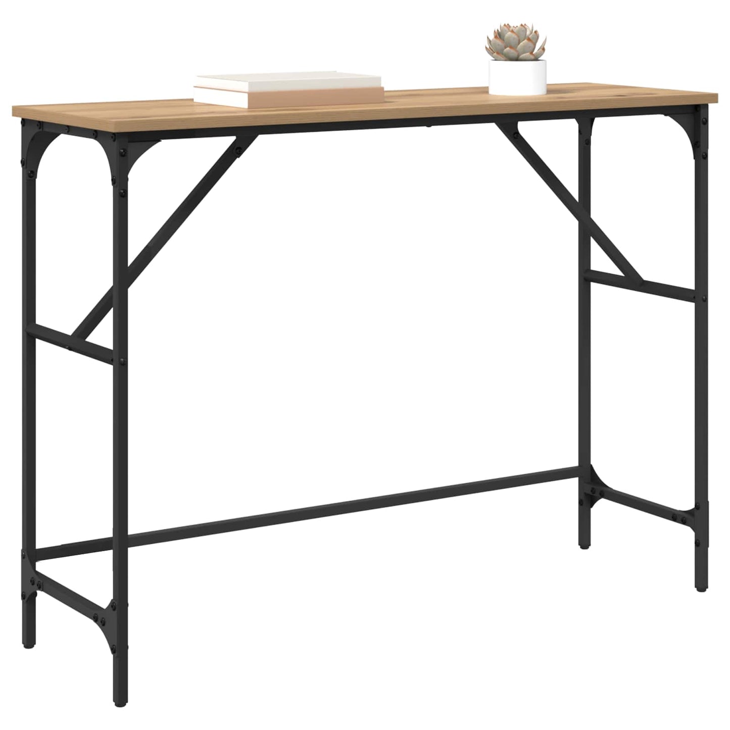 vidaXL Τραπέζι κονσόλας Artisan Oak 100 x 32 x 75 εκ
