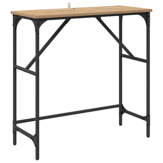 vidaXL Τραπέζι κονσόλας Artisan Oak 75 x 32 x 75 εκ.