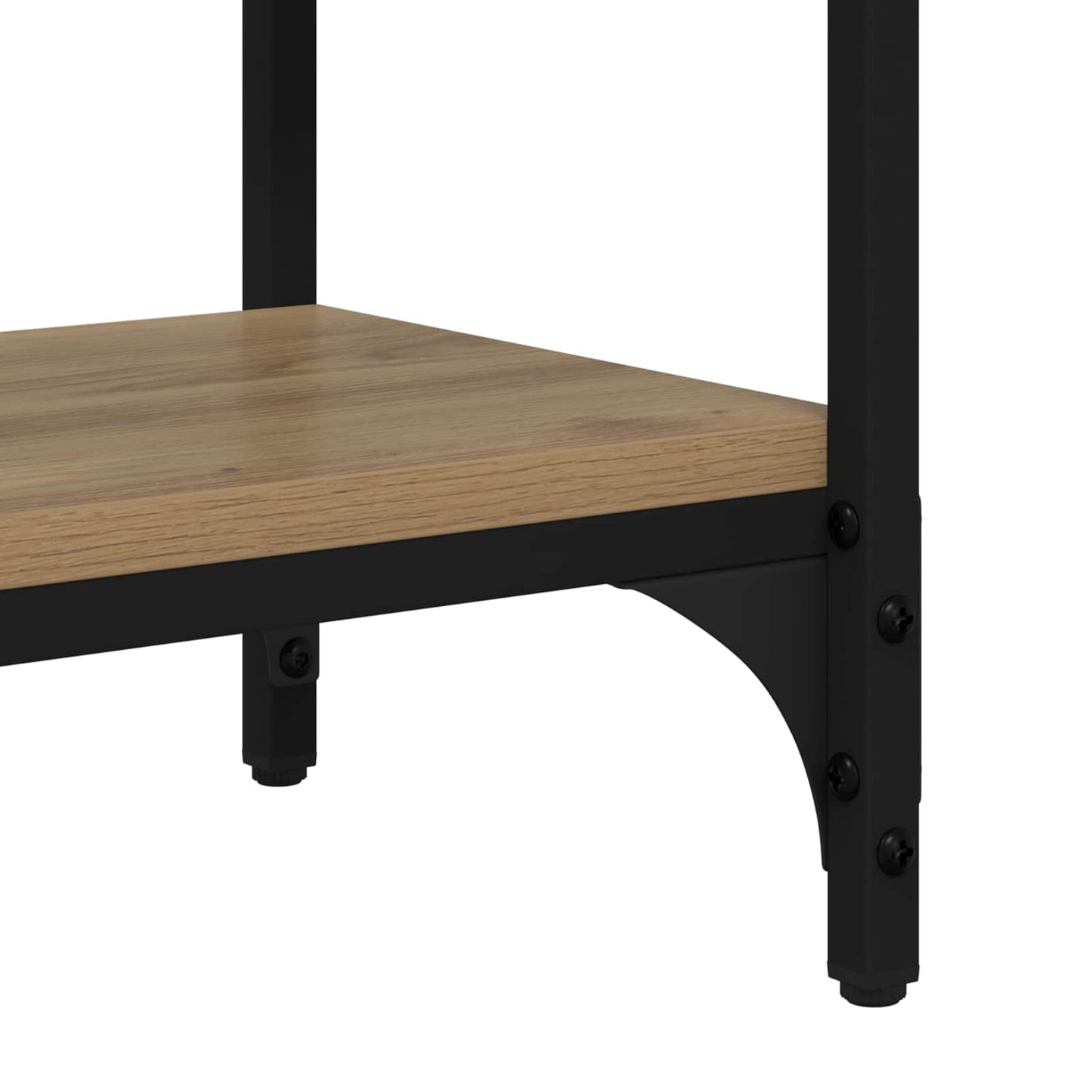 vidaXL Τραπέζι κονσόλας Artisan Oak 80 x 29 x 75 εκ Επεξεργασμένο ξύλο