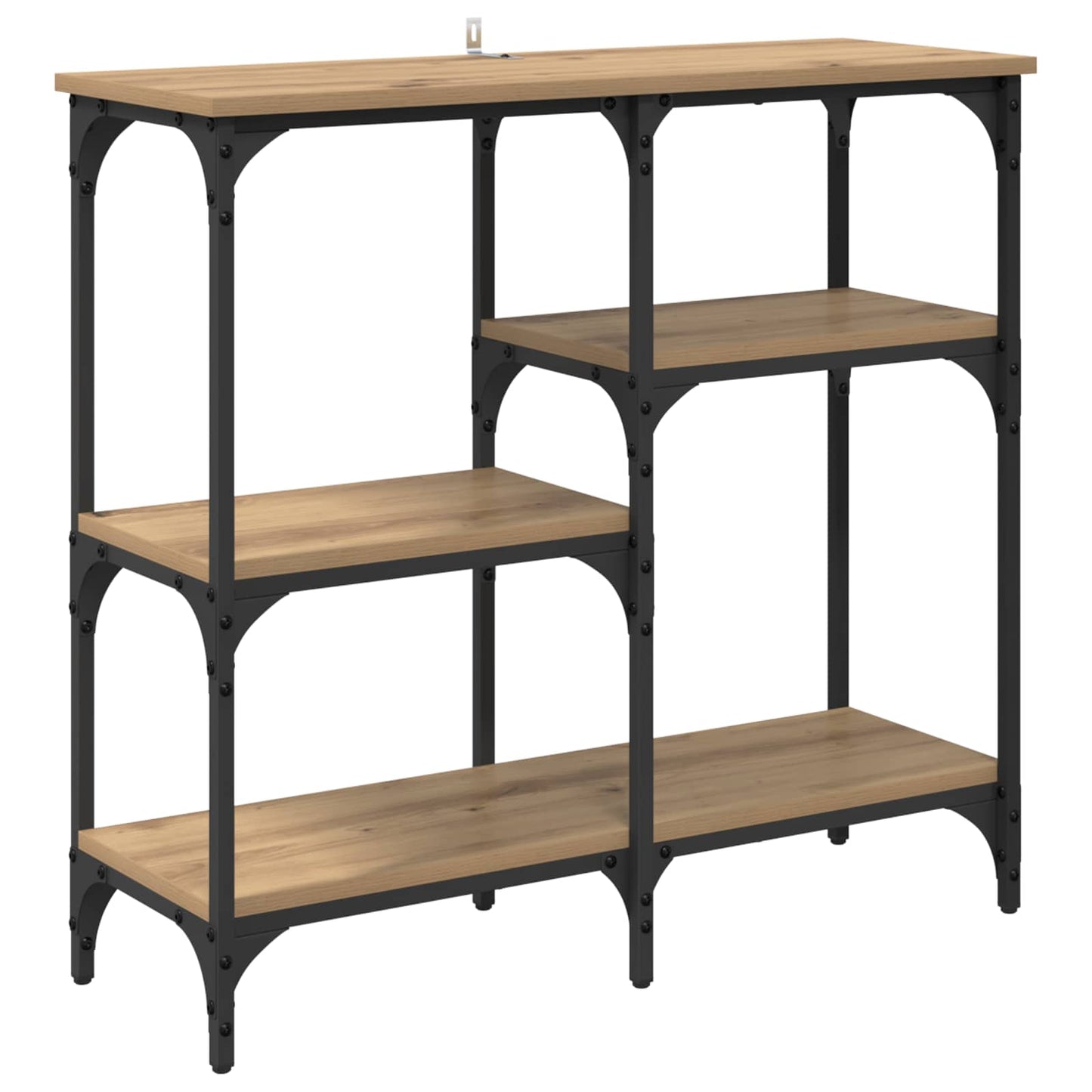 vidaXL Τραπέζι κονσόλας Artisan Oak 80 x 29 x 75 εκ Επεξεργασμένο ξύλο
