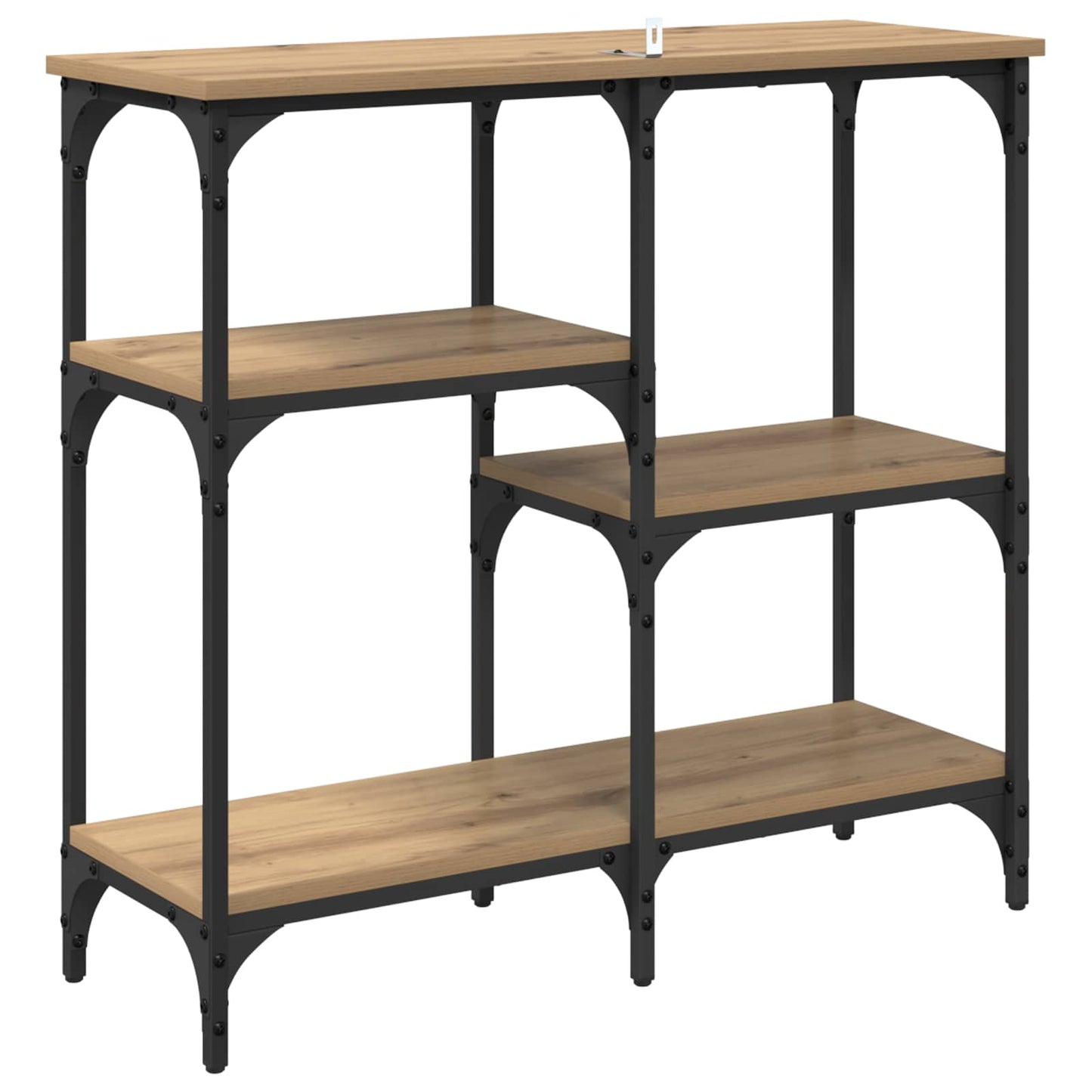 vidaXL Τραπέζι κονσόλας Artisan Oak 80 x 29 x 75 εκ Επεξεργασμένο ξύλο