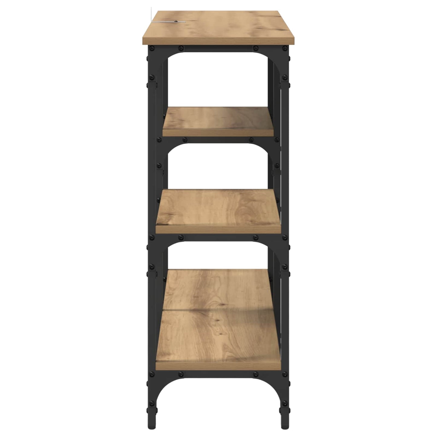 vidaXL Τραπέζι κονσόλας Artisan Oak 80 x 29 x 75 εκ Επεξεργασμένο ξύλο