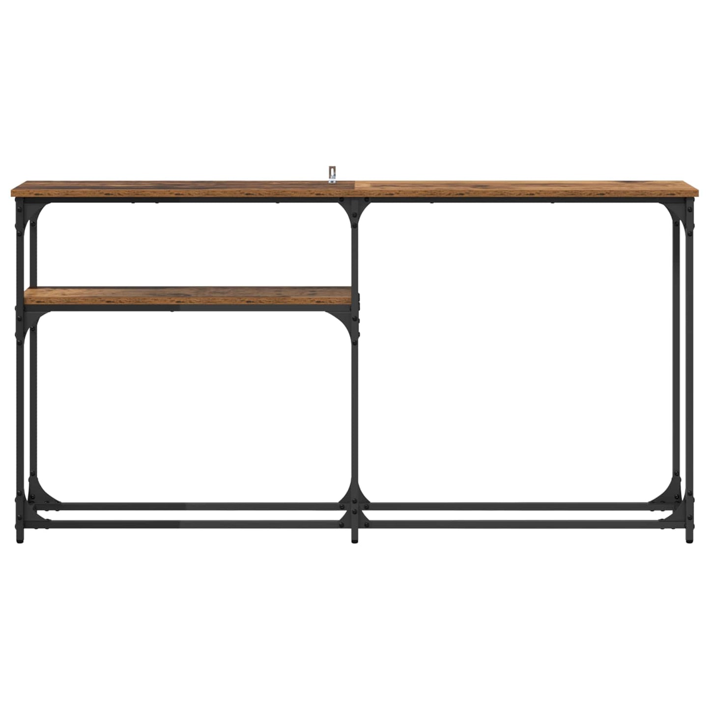 vidaXL ΤραπέζιΚονσόλας Παλιό Ξύλο 145 x 22,5 x 75 εκ.