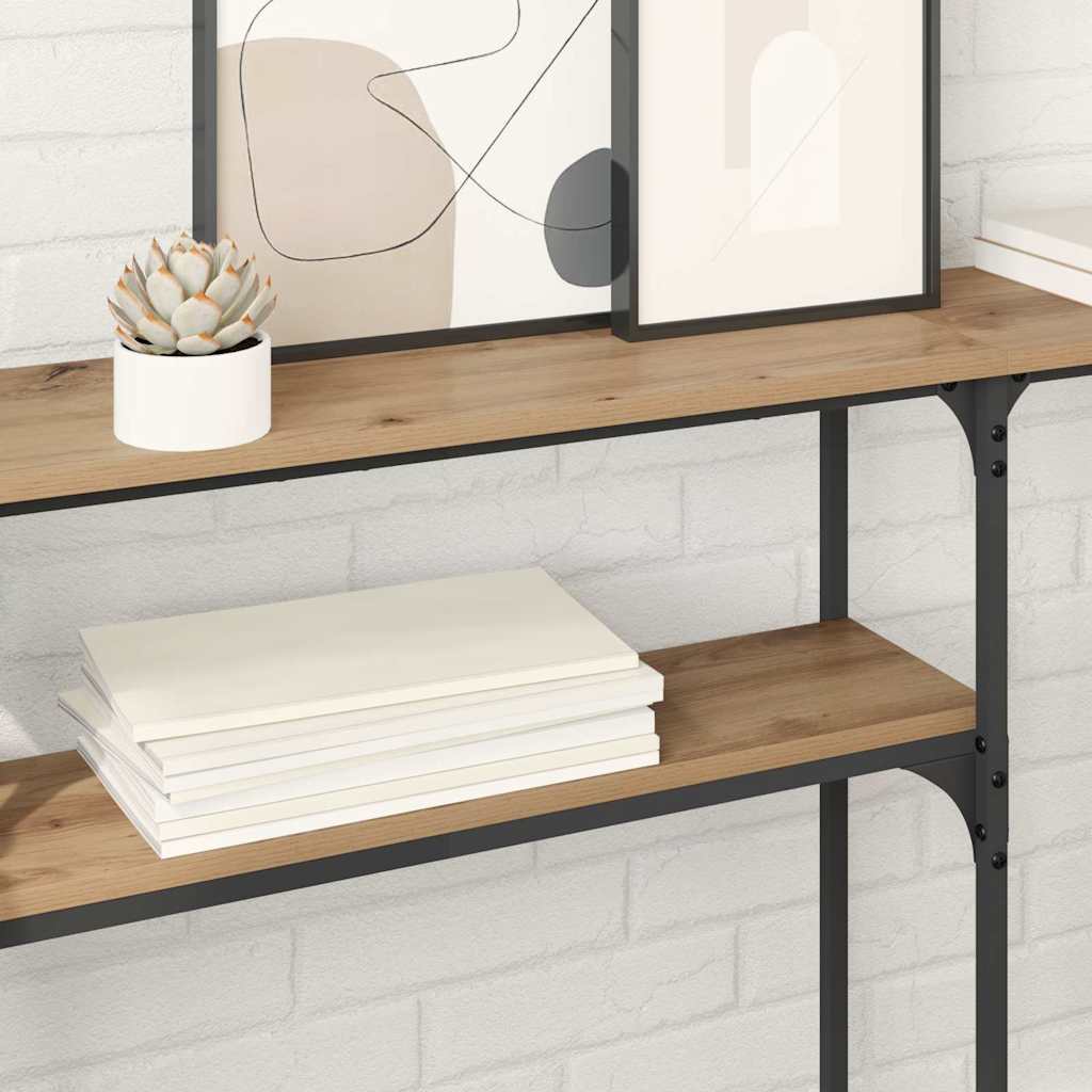 vidaXL ΤραπέζιΚονσόλας Artisan Oak 145 x 22,5 x 75 εκ.