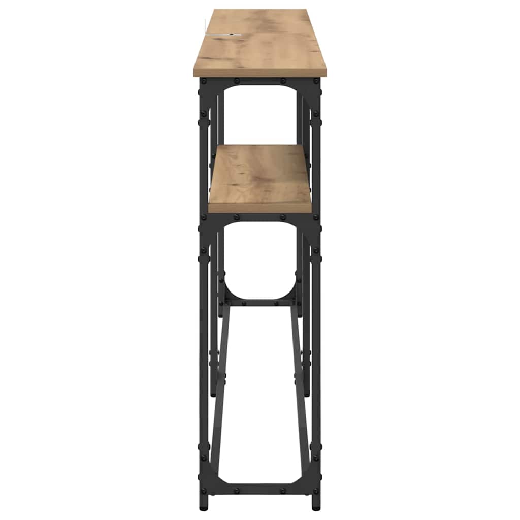 vidaXL ΤραπέζιΚονσόλας Artisan Oak 145 x 22,5 x 75 εκ.
