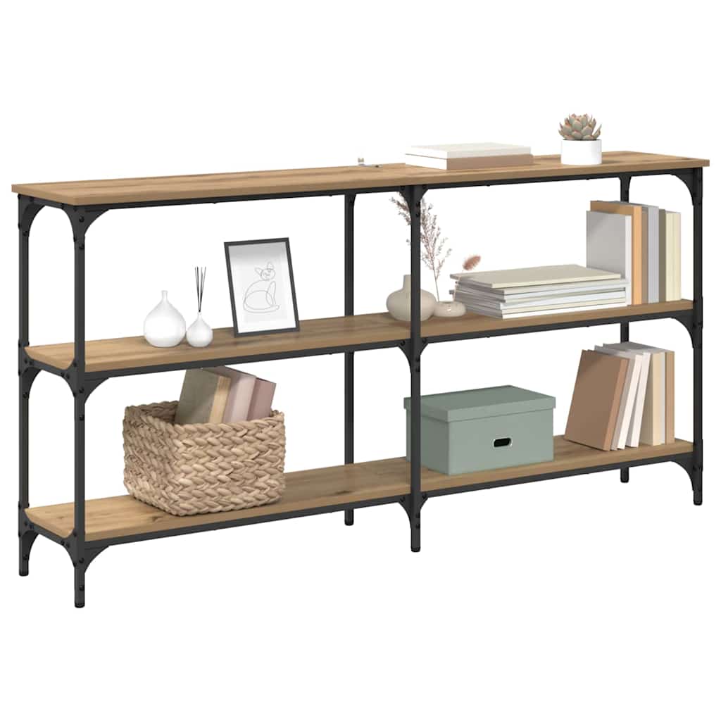 vidaXL Τραπέζι κονσόλας Artisan Oak 150 x 29 x 75 εκ