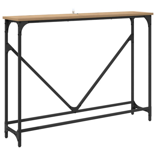vidaXL Τραπέζι κονσόλας Artisan Oak 102 x 23 x 75 εκ