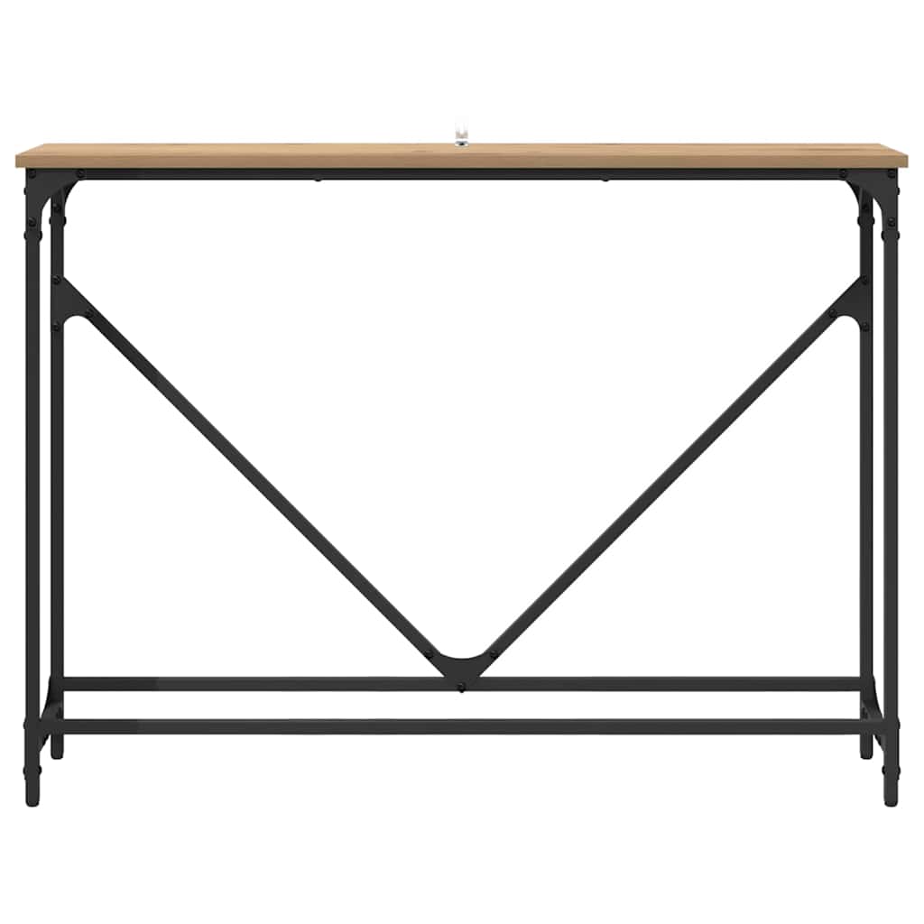 vidaXL Τραπέζι κονσόλας artisan δρυς 102 x 22.5 x 75 εκ.