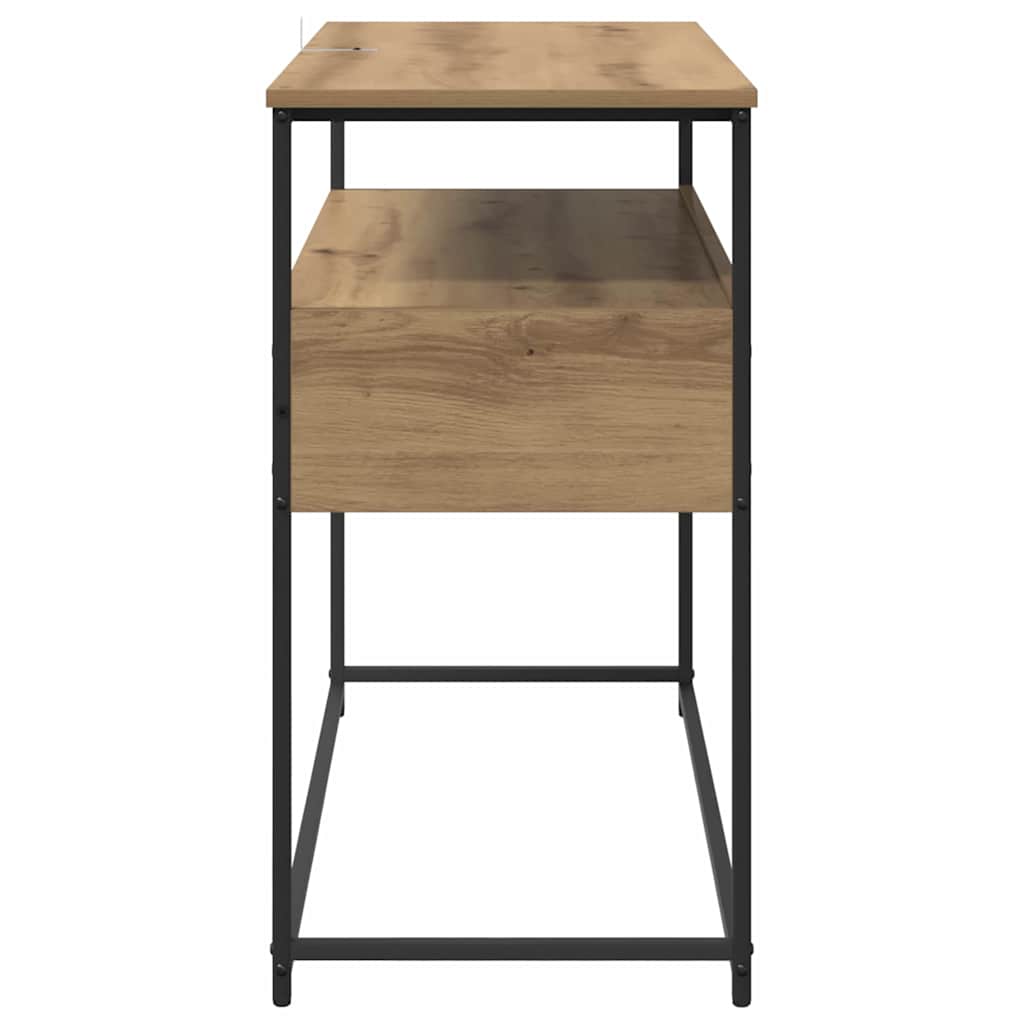 vidaXL Τραπέζι κονσόλας με συρτάρι Artisan Oak 100 x 40 x 75 cm