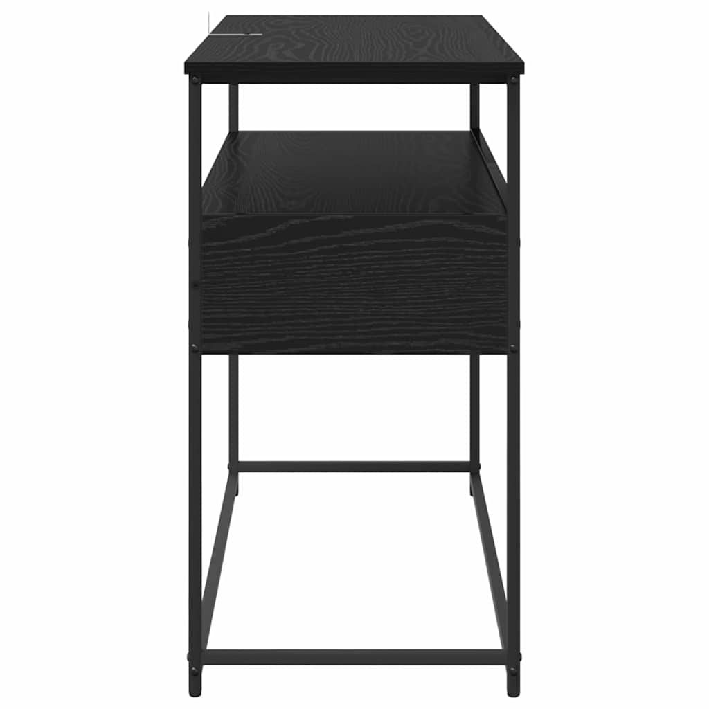 vidaXL Τραπέζι κονσόλας Μαύρη Οξυά 100 x 40 x 75 cm Επεξεργασμένο ξύλο