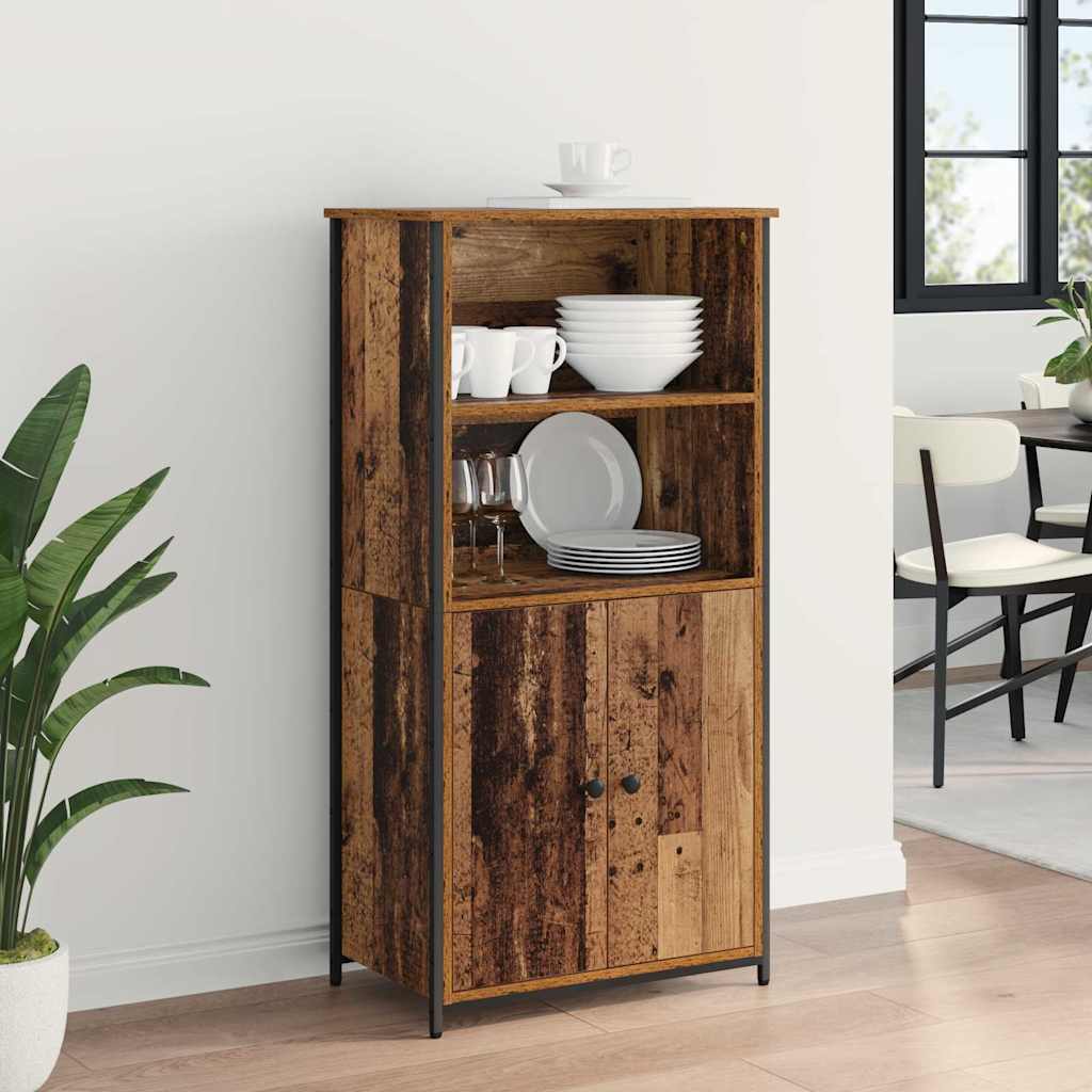 vidaXL Highboard Παλιό Ξύλο 62 x 36 x 121,5 εκ Επεξεργασμένο ξύλο