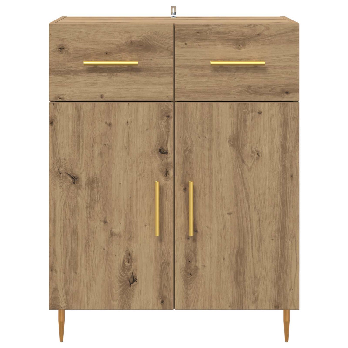 vidaXL Πλαϊνό γραφείο με συρτάρι Artisan Oak 69,5 x 34 x 90 εκ.