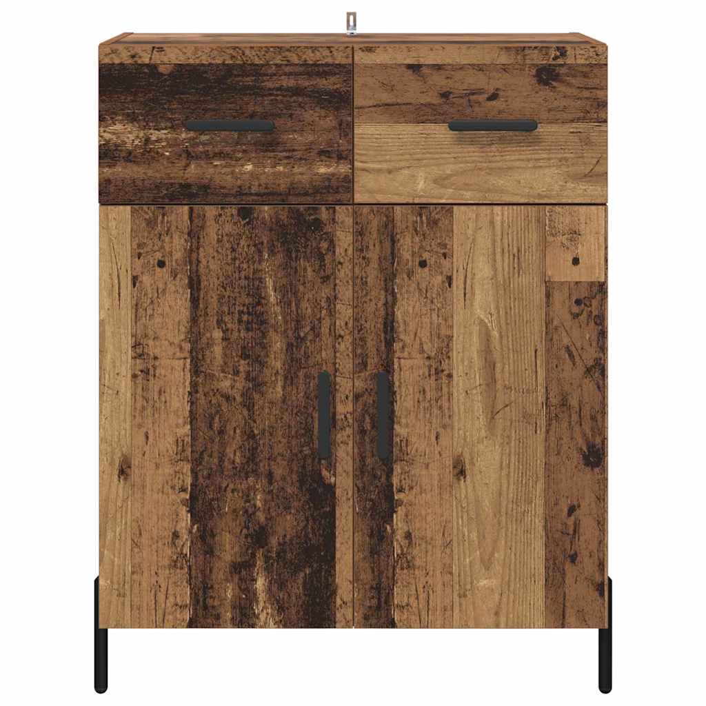 vidaXL Πλαϊνό γραφείο Παλιό Ξύλο 69,5 x 34 x 90 εκ. Επεξεργασμένο ξύλο