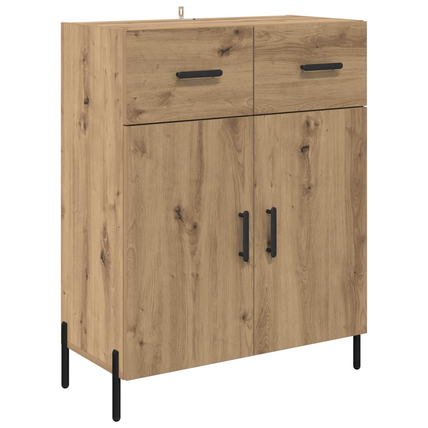 vidaXL Πλαϊνό γραφείο με συρτάρι Artisan Oak 69,5 x 34 x 90 εκ.