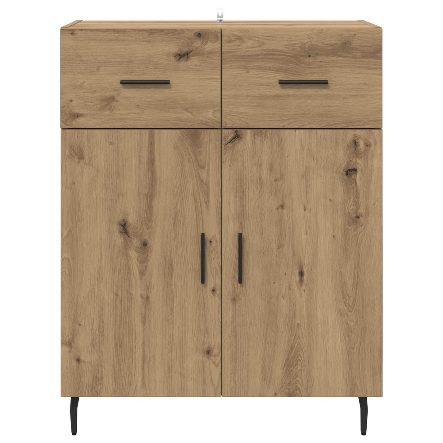 vidaXL Πλαϊνό γραφείο με συρτάρι Artisan Oak 69,5 x 34 x 90 εκ.