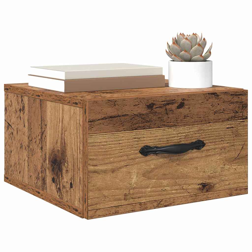 vidaXL Κομοδίνο Παλαιό ξύλο 35 x 35 x 20 εκ Επεξεργασμένο ξύλο