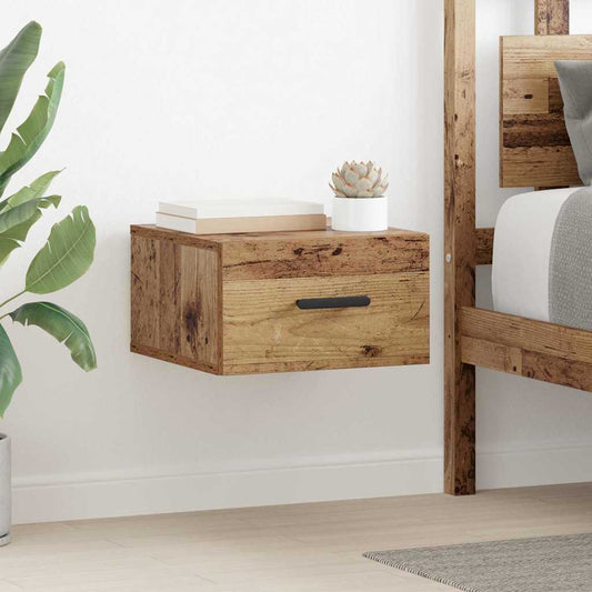 vidaXL Κομοδίνο 2 τμχ. 35 x 35 x 20 εκ Επεξεργασμένο Ξύλο Παλιό ξύλο
