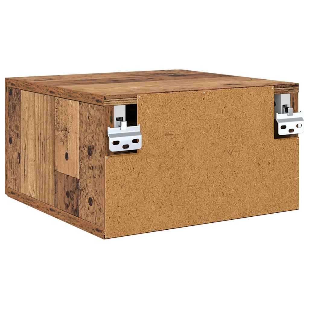 vidaXL Κομοδίνο 2 τμχ. 35 x 35 x 20 εκ Επεξεργασμένο Ξύλο Παλιό ξύλο