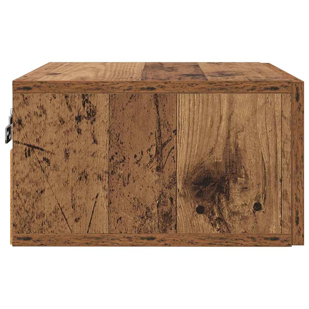 vidaXL Κομοδίνο 2 τμχ. 35 x 35 x 20 εκ Επεξεργασμένο Ξύλο Παλιό ξύλο