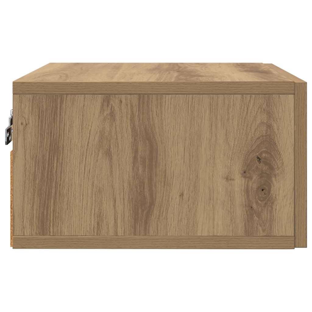 vidaXL Κομοδίνο 35 x 35 x 20 εκ Επεξεργασμένο Ξύλο Artisan Oak