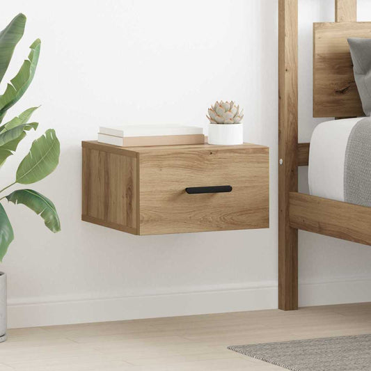 vidaXL Κομοδίνο 2 τμχ. 35 x 35 x 20 εκ Επεξεργασμένο Ξύλο Artisan Oak