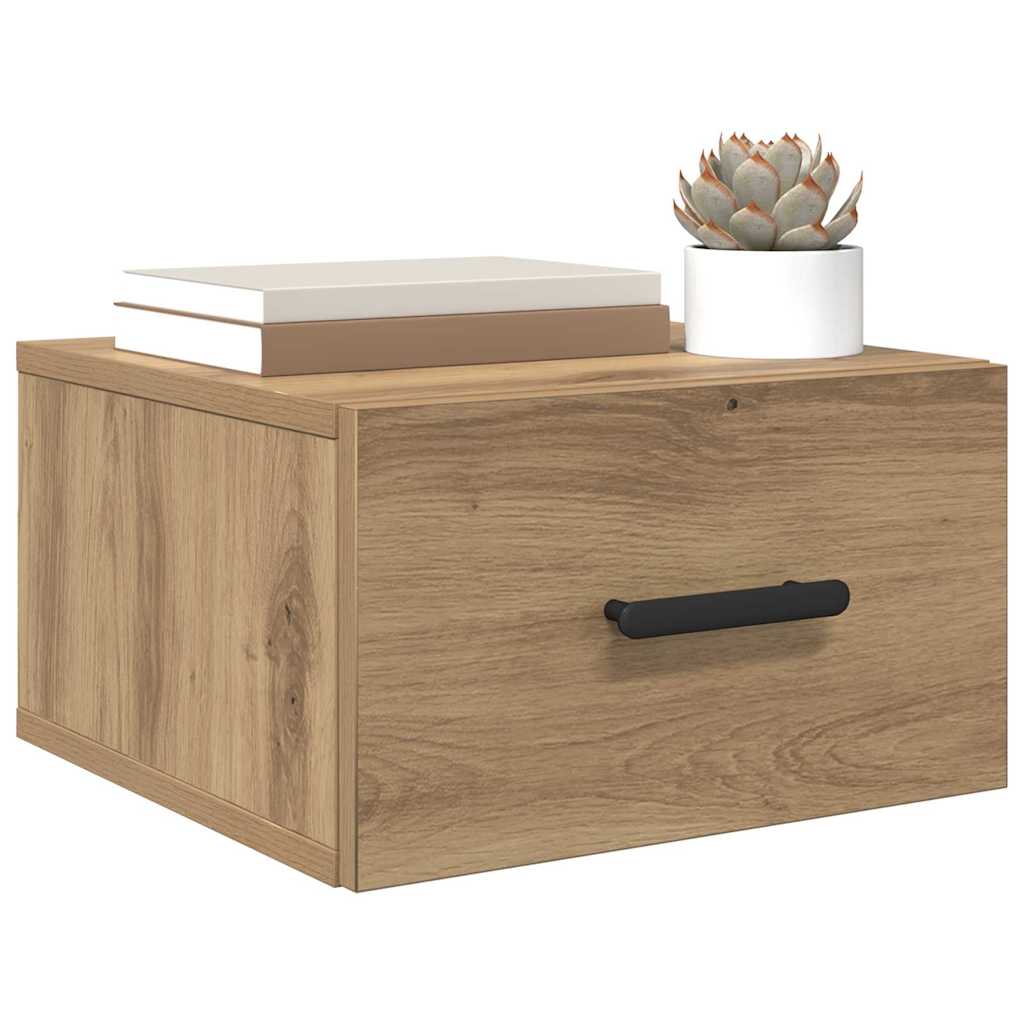 vidaXL Κομοδίνο 2 τμχ. 35 x 35 x 20 εκ Επεξεργασμένο Ξύλο Artisan Oak