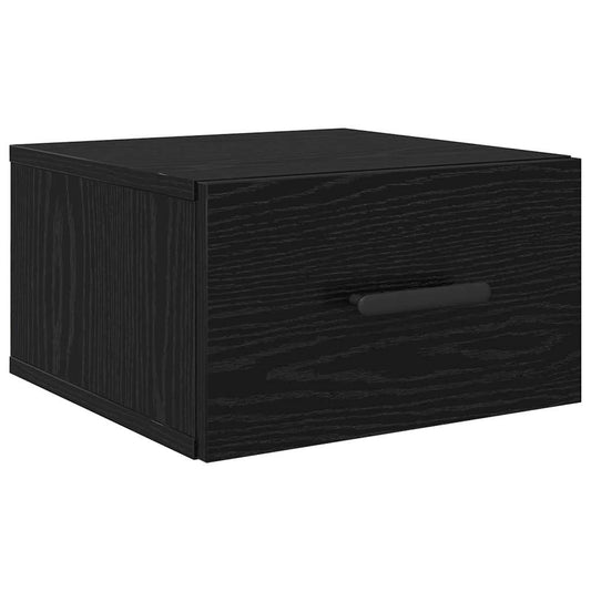 vidaXL Κομοδίνο 35 x 35 x 20 εκ Επεξεργασμένο Ξύλο Μαύρη Οξυά