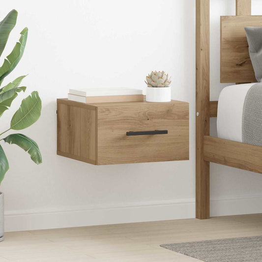 vidaXL Κομοδίνο 35 x 35 x 20 εκ Επεξεργασμένο Ξύλο artisan δρυς