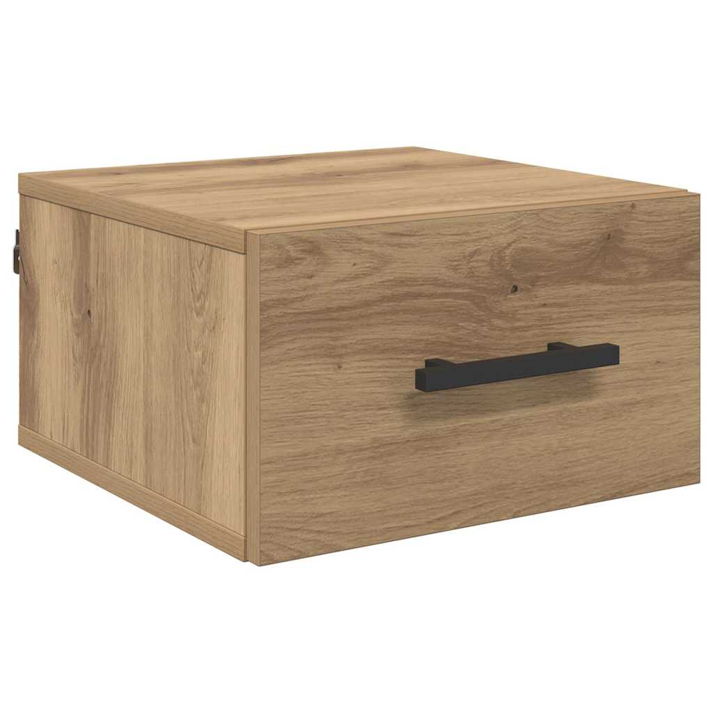 vidaXL Κομοδίνο 35 x 35 x 20 εκ Επεξεργασμένο Ξύλο artisan δρυς