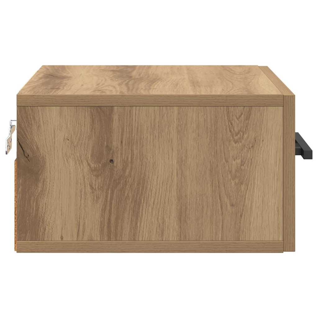 vidaXL Κομοδίνο 35 x 35 x 20 εκ Επεξεργασμένο Ξύλο artisan δρυς