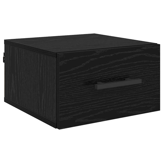 vidaXL Κομοδίνο 35 x 35 x 20 εκ Επεξεργασμένο Ξύλο Μαύρη δρυς