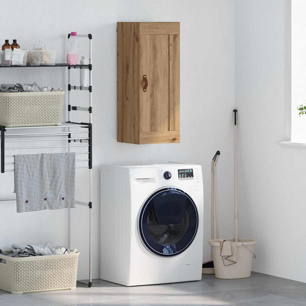 vidaXL Επιτοίχιο ντουλάπι Artisan Oak 34,5 x 34 x 90 εκ.