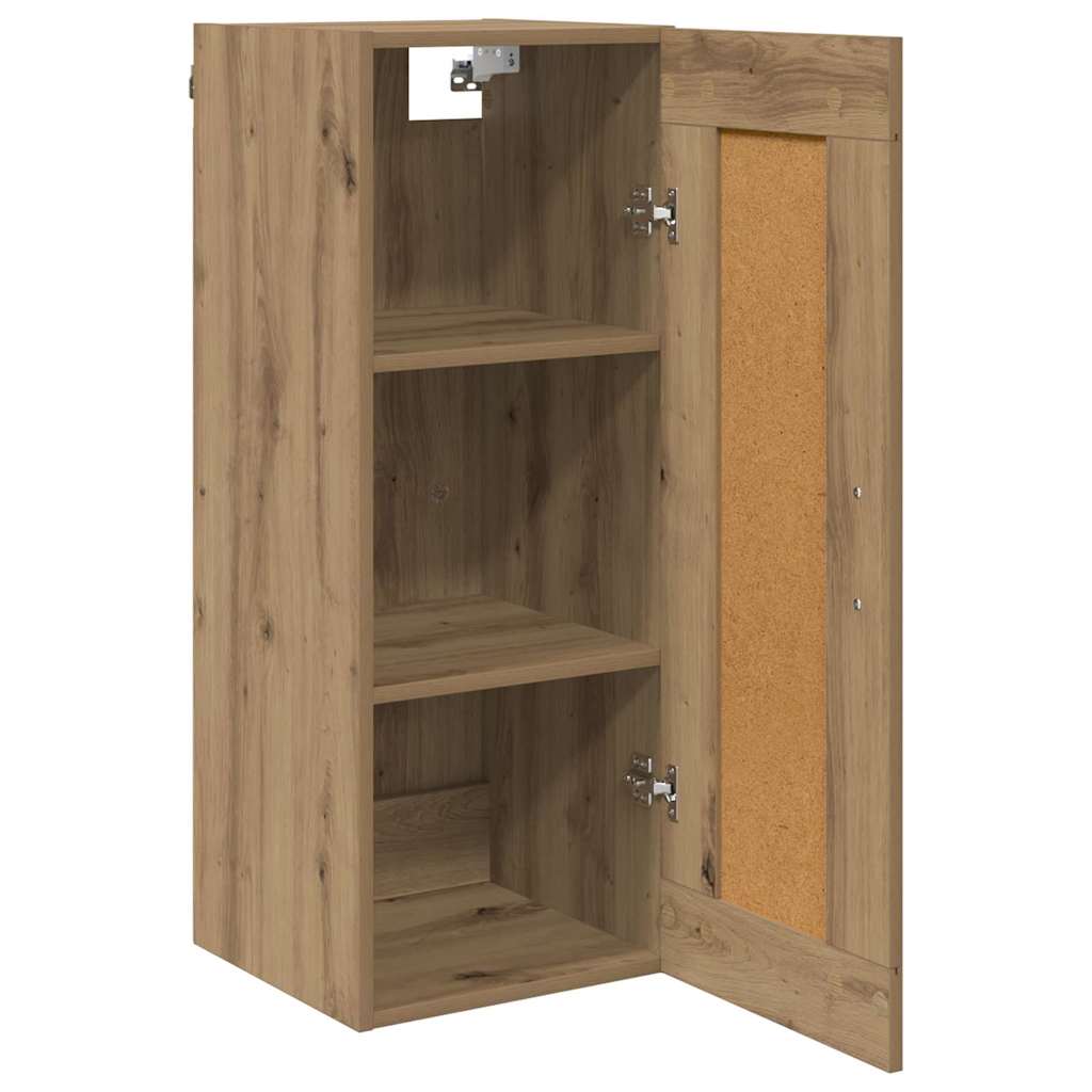 vidaXL Επιτοίχιο ντουλάπι Artisan Oak 34,5 x 34 x 90 εκ.