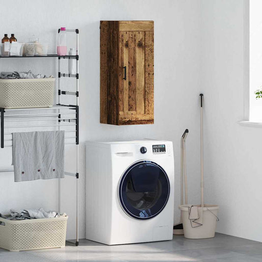 vidaXL Επιτοίχιο ντουλάπι Παλιό Ξύλο 34,5 x 34 x 90 εκ.