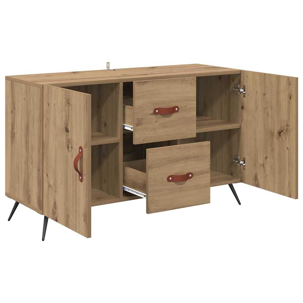 vidaXL Πλαϊνό γραφείο Artisan Oak 100 x 36 x 60 εκ. Επεξεργασμένο ξύλο