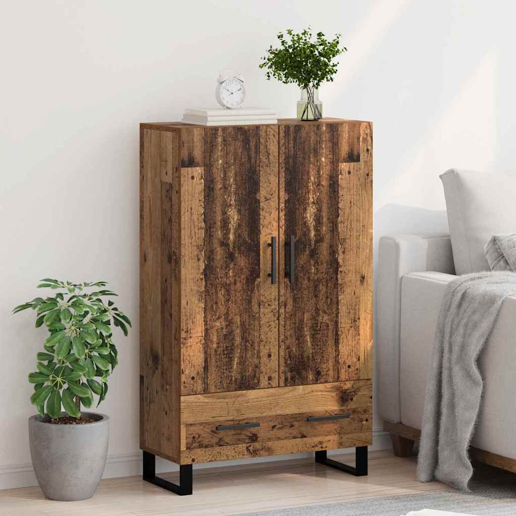 vidaXL Highboard Παλιό Ξύλο 69,5 x 30 x 115 εκ Επεξεργασμένο ξύλο