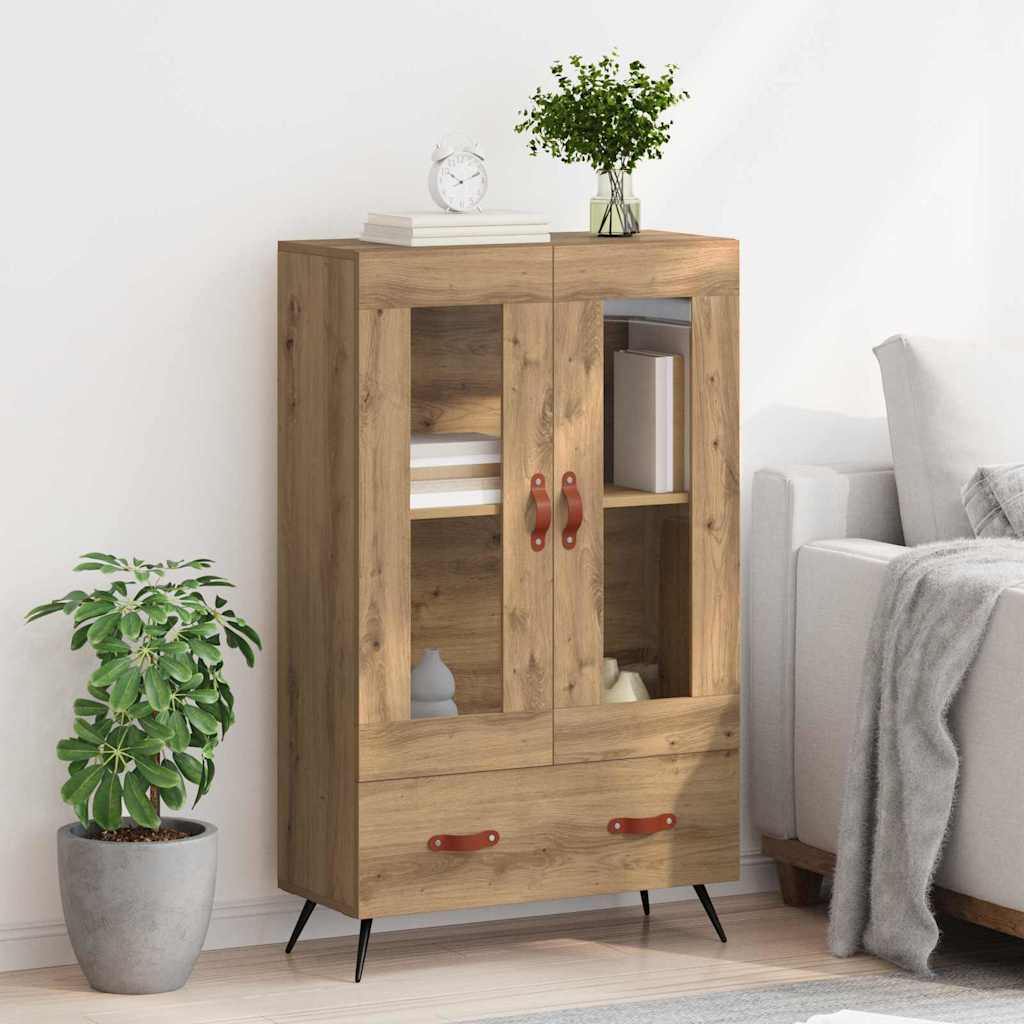 vidaXL Highboard με συρτάρι Artisan Oak 69,5 x 31 x 115 εκ.