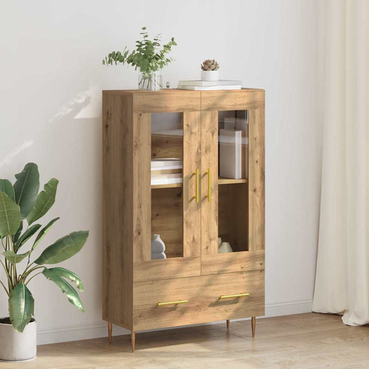 vidaXL Highboard με συρτάρι Artisan Oak 69,5 x 31 x 115 εκ.