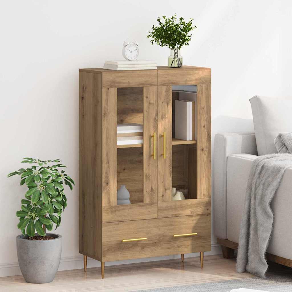 vidaXL Highboard με συρτάρι Artisan Oak 69,5 x 31 x 115 εκ.